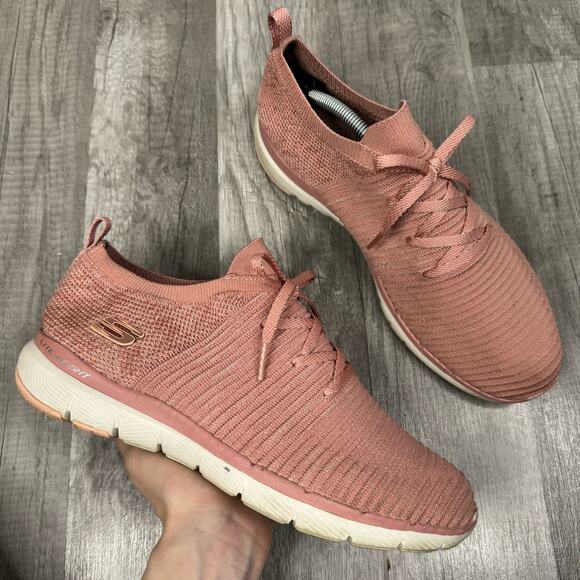 Skechers Flex Appeal Shoes Pink Size 9 1/2 - Picture 1 of 7